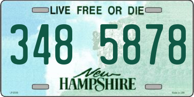 NH license plate 3485878