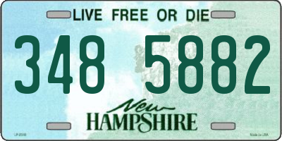 NH license plate 3485882