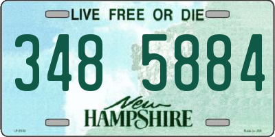 NH license plate 3485884