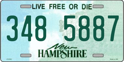 NH license plate 3485887