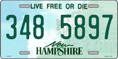 NH license plate 3485897