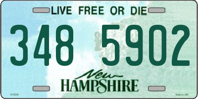 NH license plate 3485902