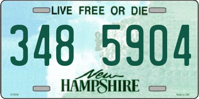 NH license plate 3485904