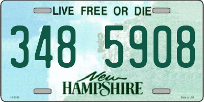 NH license plate 3485908