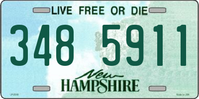 NH license plate 3485911
