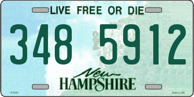 NH license plate 3485912