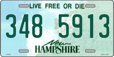NH license plate 3485913