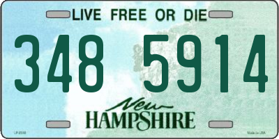 NH license plate 3485914