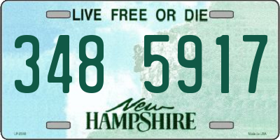 NH license plate 3485917