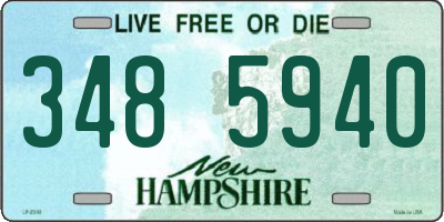 NH license plate 3485940
