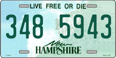 NH license plate 3485943