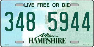 NH license plate 3485944