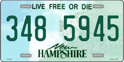NH license plate 3485945