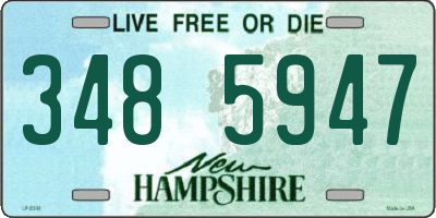 NH license plate 3485947