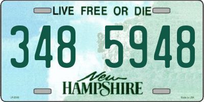 NH license plate 3485948