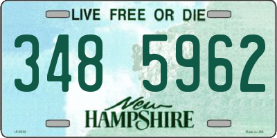 NH license plate 3485962