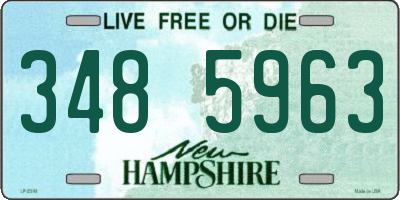 NH license plate 3485963