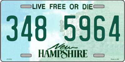 NH license plate 3485964