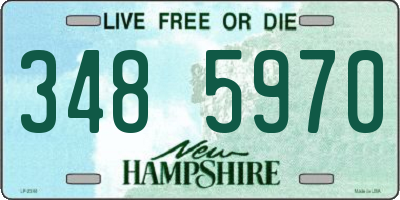 NH license plate 3485970