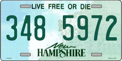 NH license plate 3485972