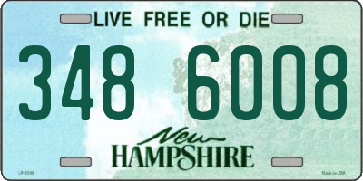 NH license plate 3486008