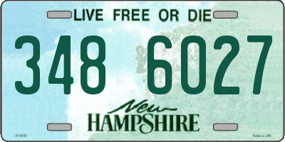 NH license plate 3486027