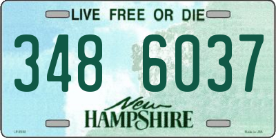 NH license plate 3486037