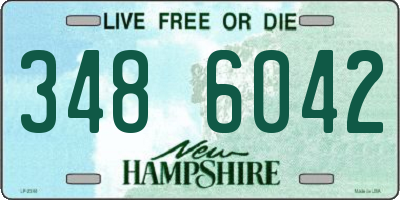 NH license plate 3486042