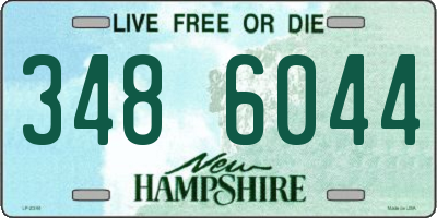 NH license plate 3486044