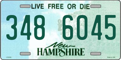NH license plate 3486045