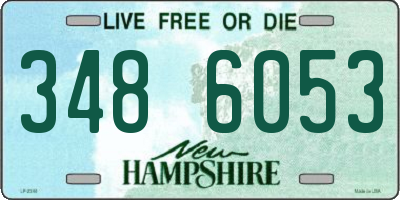 NH license plate 3486053