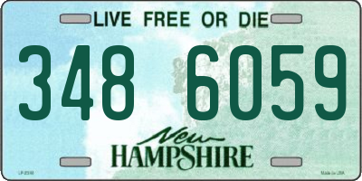NH license plate 3486059