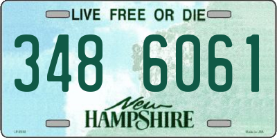 NH license plate 3486061
