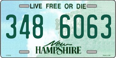 NH license plate 3486063