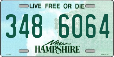 NH license plate 3486064
