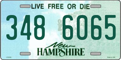 NH license plate 3486065