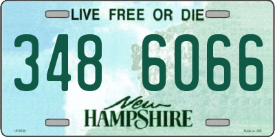 NH license plate 3486066
