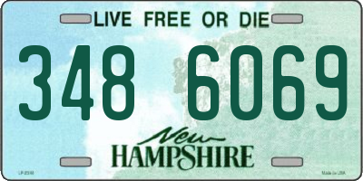 NH license plate 3486069