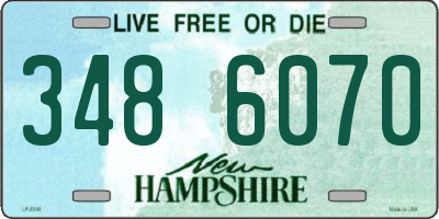 NH license plate 3486070
