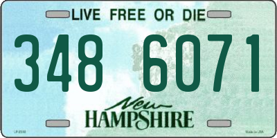 NH license plate 3486071
