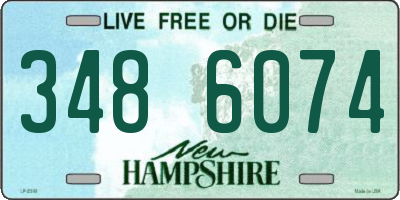 NH license plate 3486074