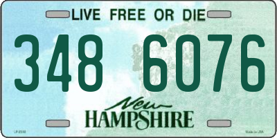 NH license plate 3486076