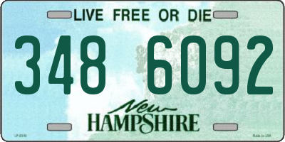 NH license plate 3486092