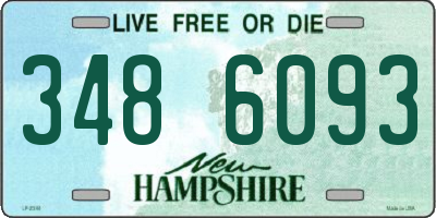 NH license plate 3486093