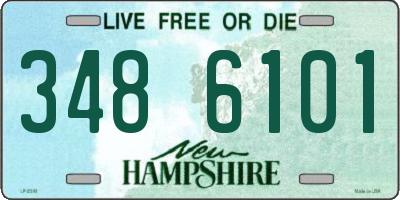 NH license plate 3486101