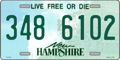 NH license plate 3486102