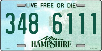 NH license plate 3486111