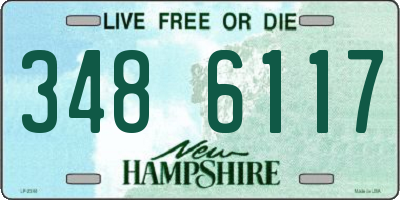 NH license plate 3486117