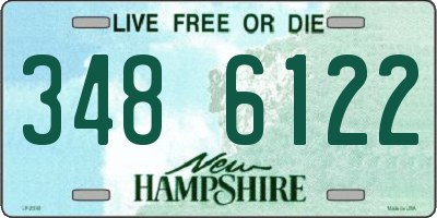 NH license plate 3486122