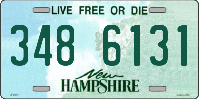 NH license plate 3486131